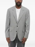 Brunello Cucinelli button-fastening single-breasted blazer - Grey
