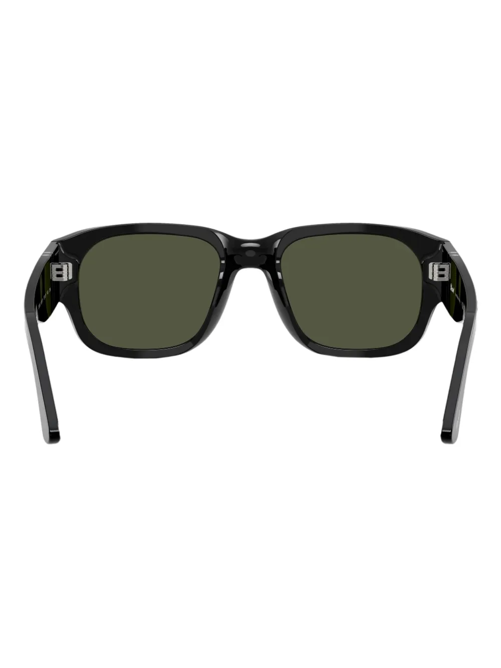 Persol Zonnebril van acetaat met vierkant montuur Zwart