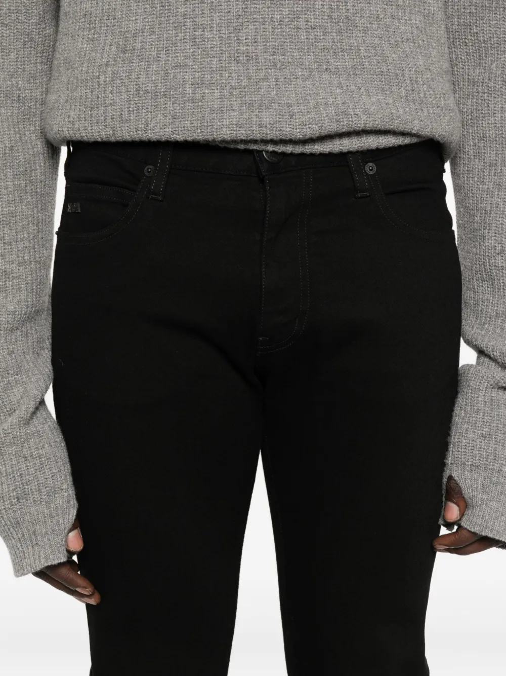 Emporio Armani Jeans met vijf zakken Zwart