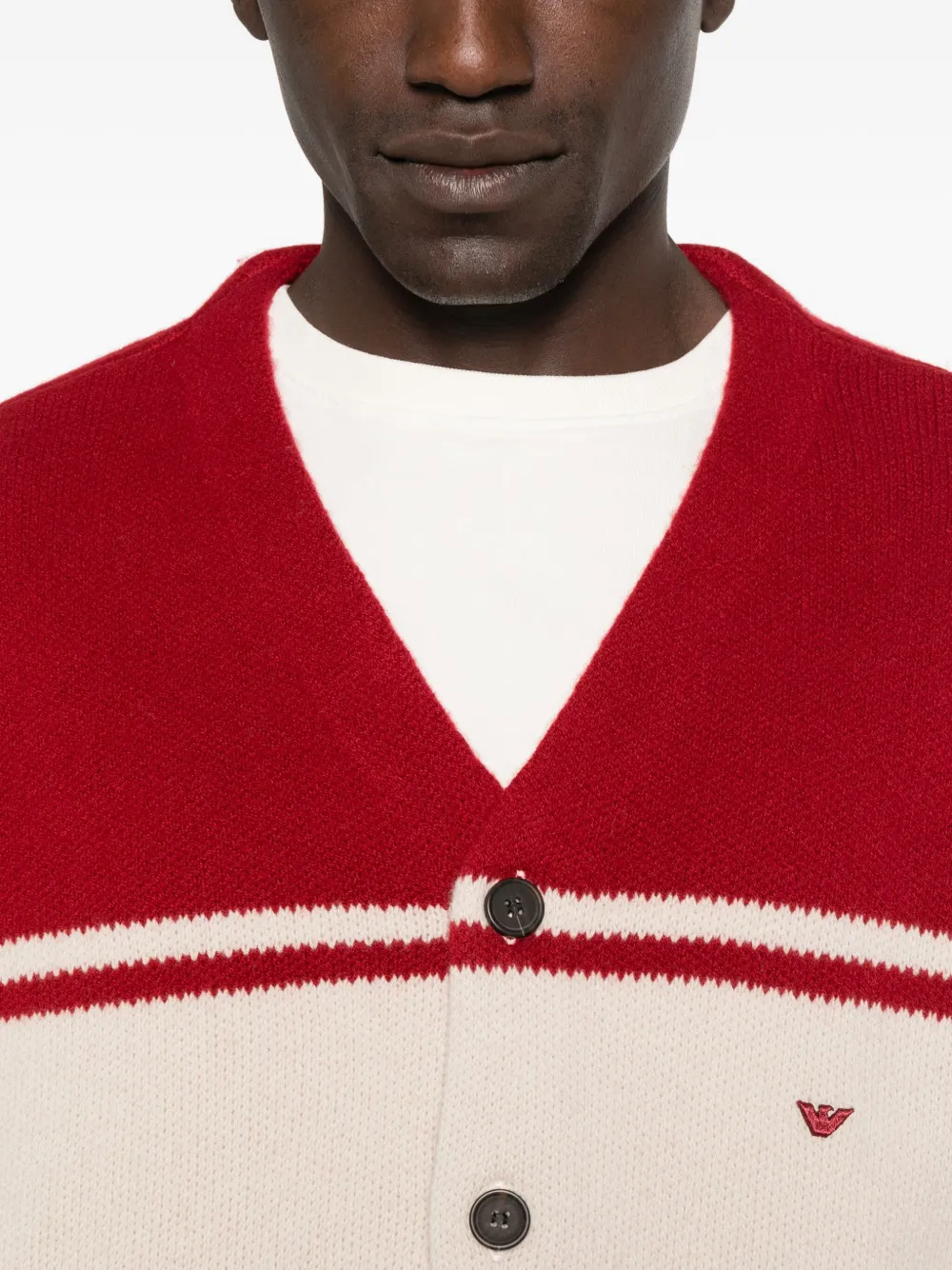 Emporio Armani Gestreept vest Rood