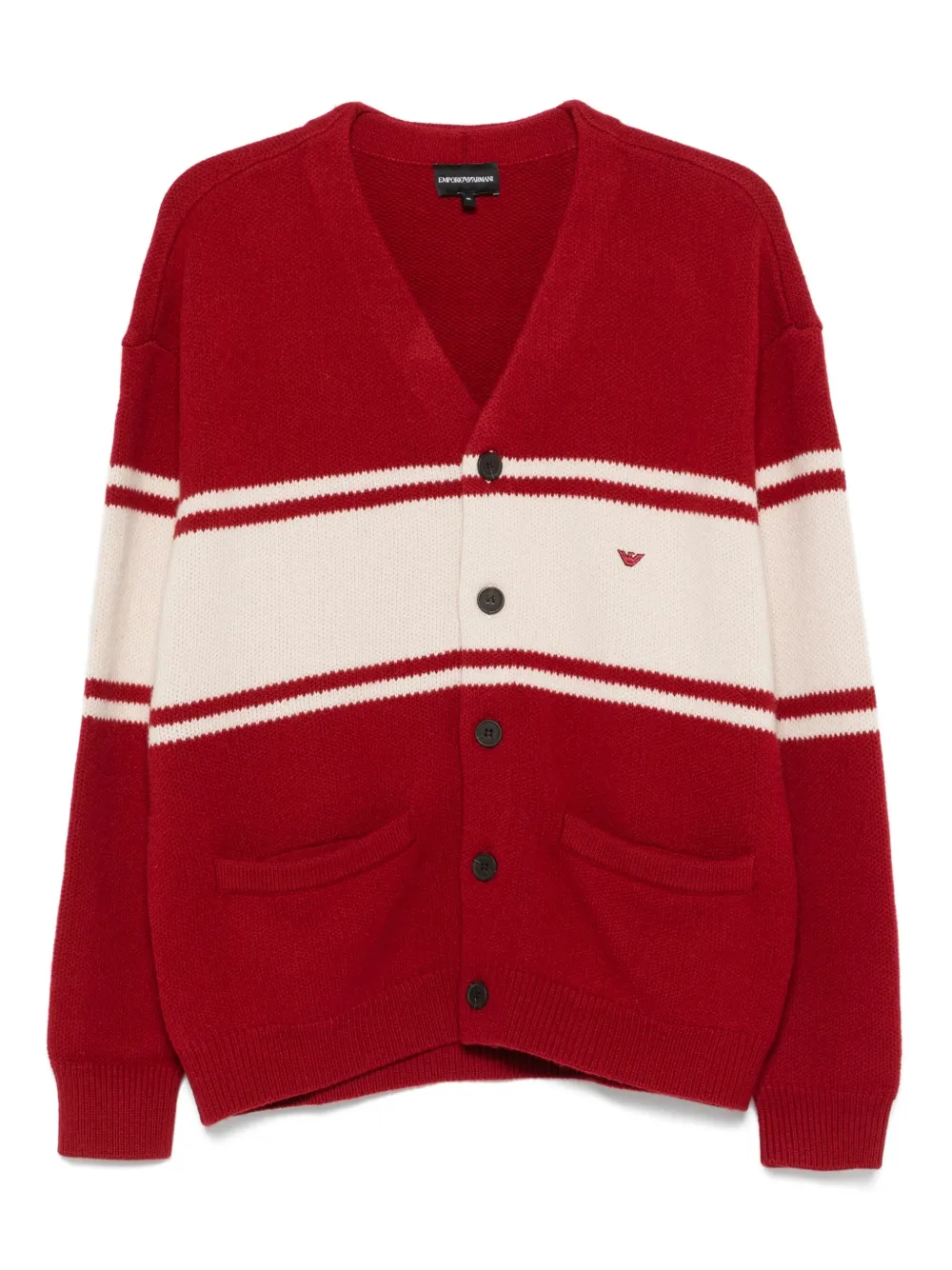 Emporio Armani Gestreept vest Rood