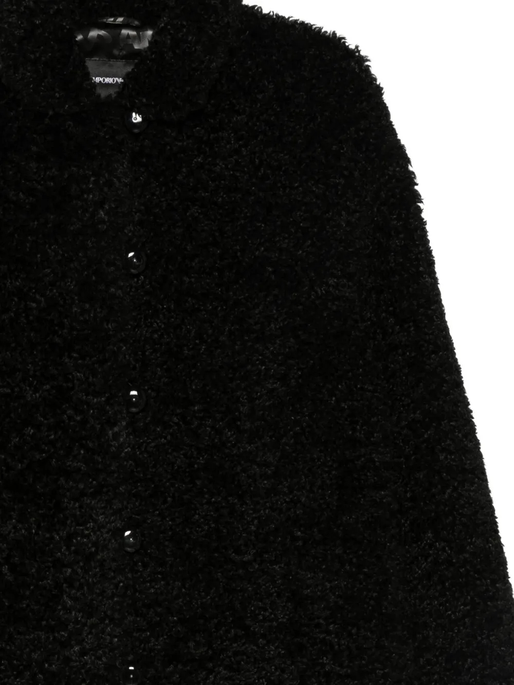 Emporio Armani Jas met enkele rij knopen Zwart