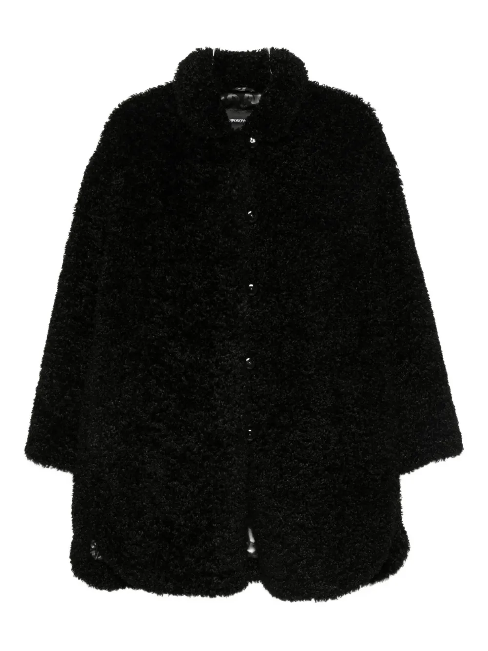 Emporio Armani Jas met enkele rij knopen Zwart