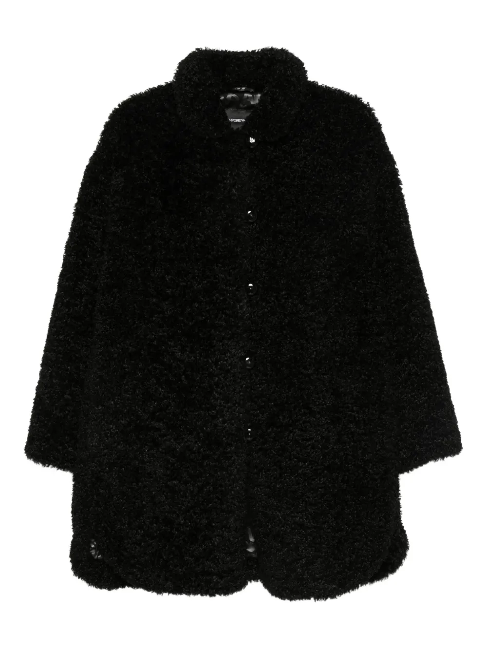 Emporio Armani Jas met enkele rij knopen Zwart