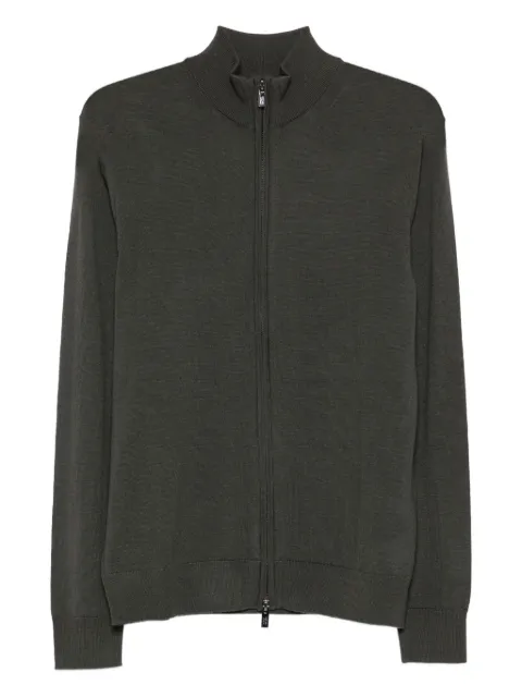 Emporio Armani zip-up wool sweater