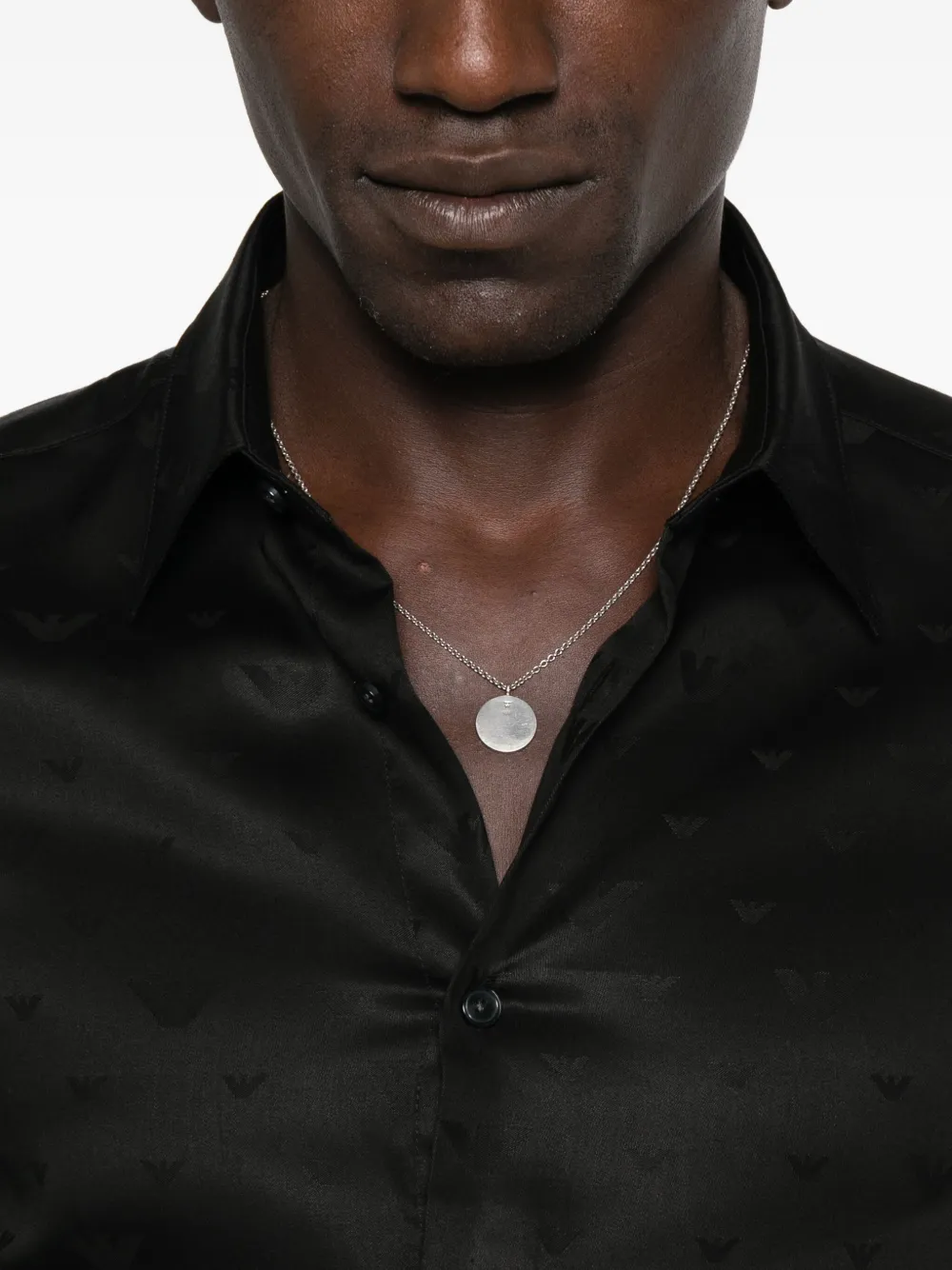 Emporio Armani Sweater met adelaar-reliëf Zwart