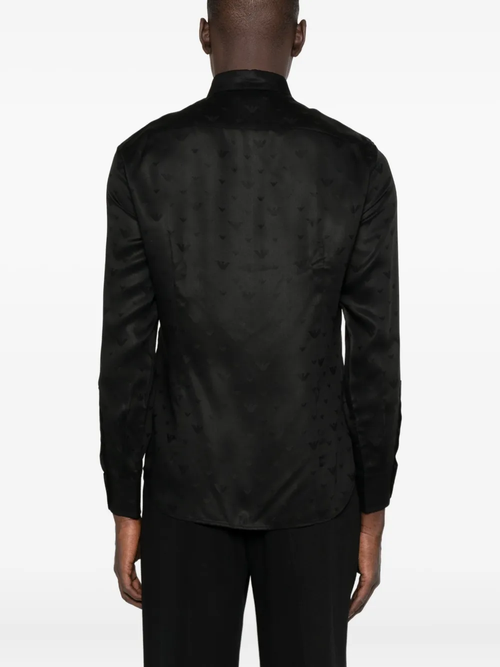 Emporio Armani Sweater met adelaar-reliëf Zwart