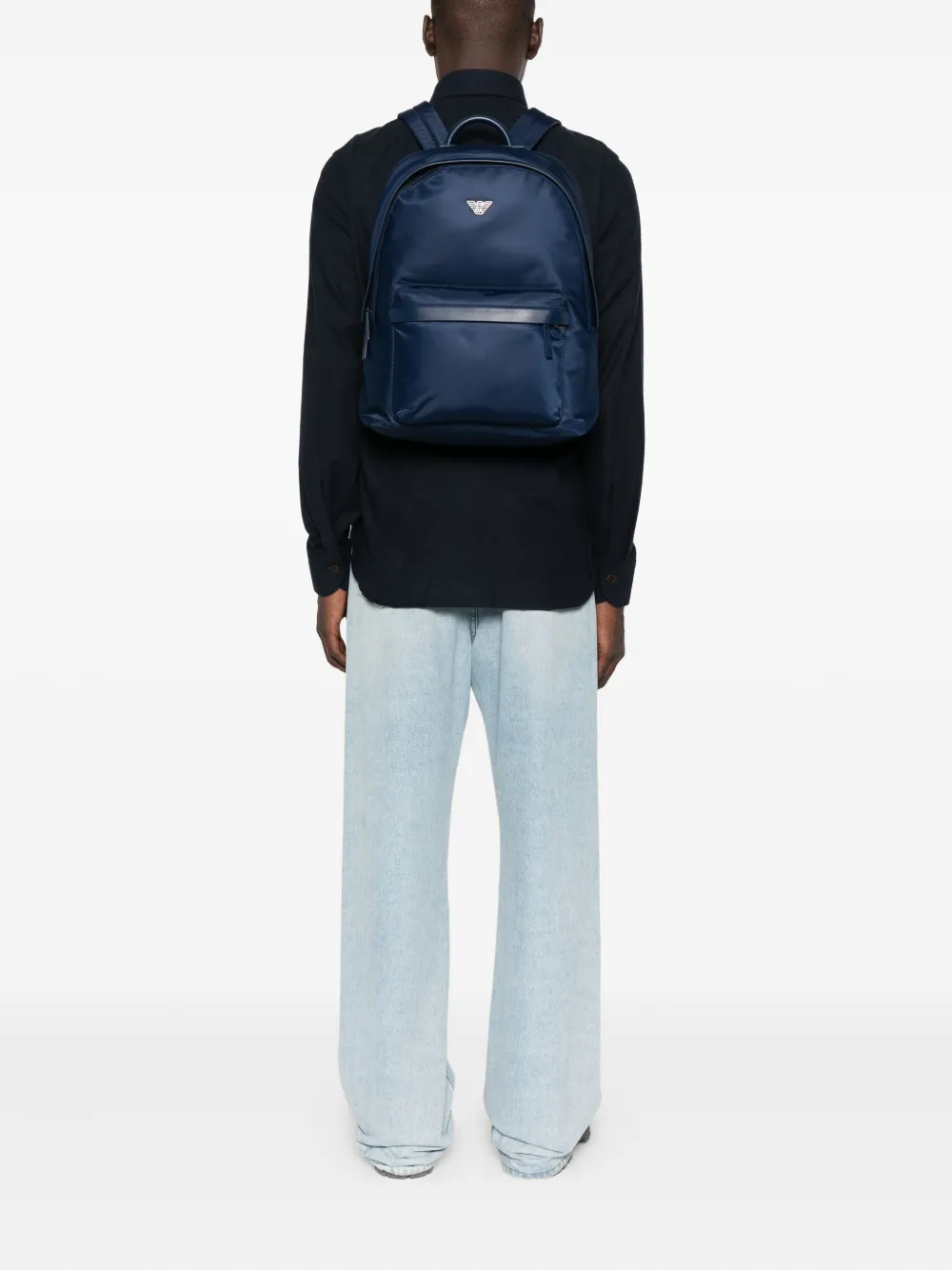 Emporio Armani Rugzak met logo Blauw