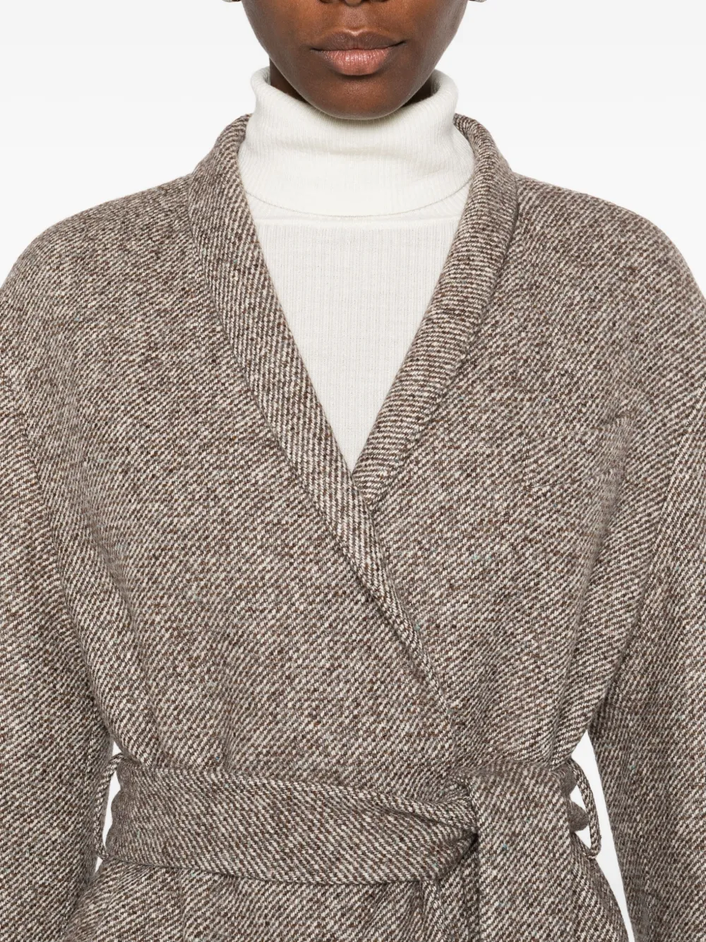 Brunello Cucinelli Trenchcoat met ceintuur Bruin