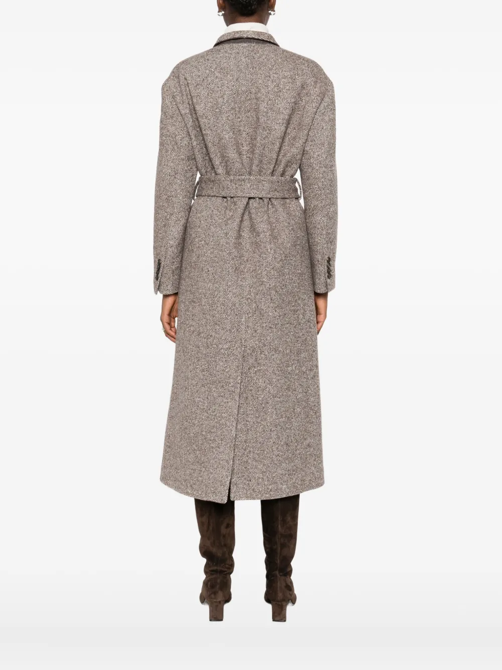 Brunello Cucinelli Trenchcoat met ceintuur Bruin