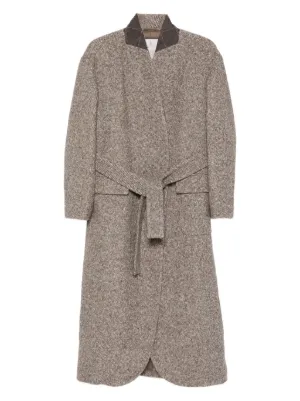 コート BRUNELLO CUCINELLI Long wool coat with jewellery Women's Brunello Cucinelli Coats & Jackets | Nordstrom