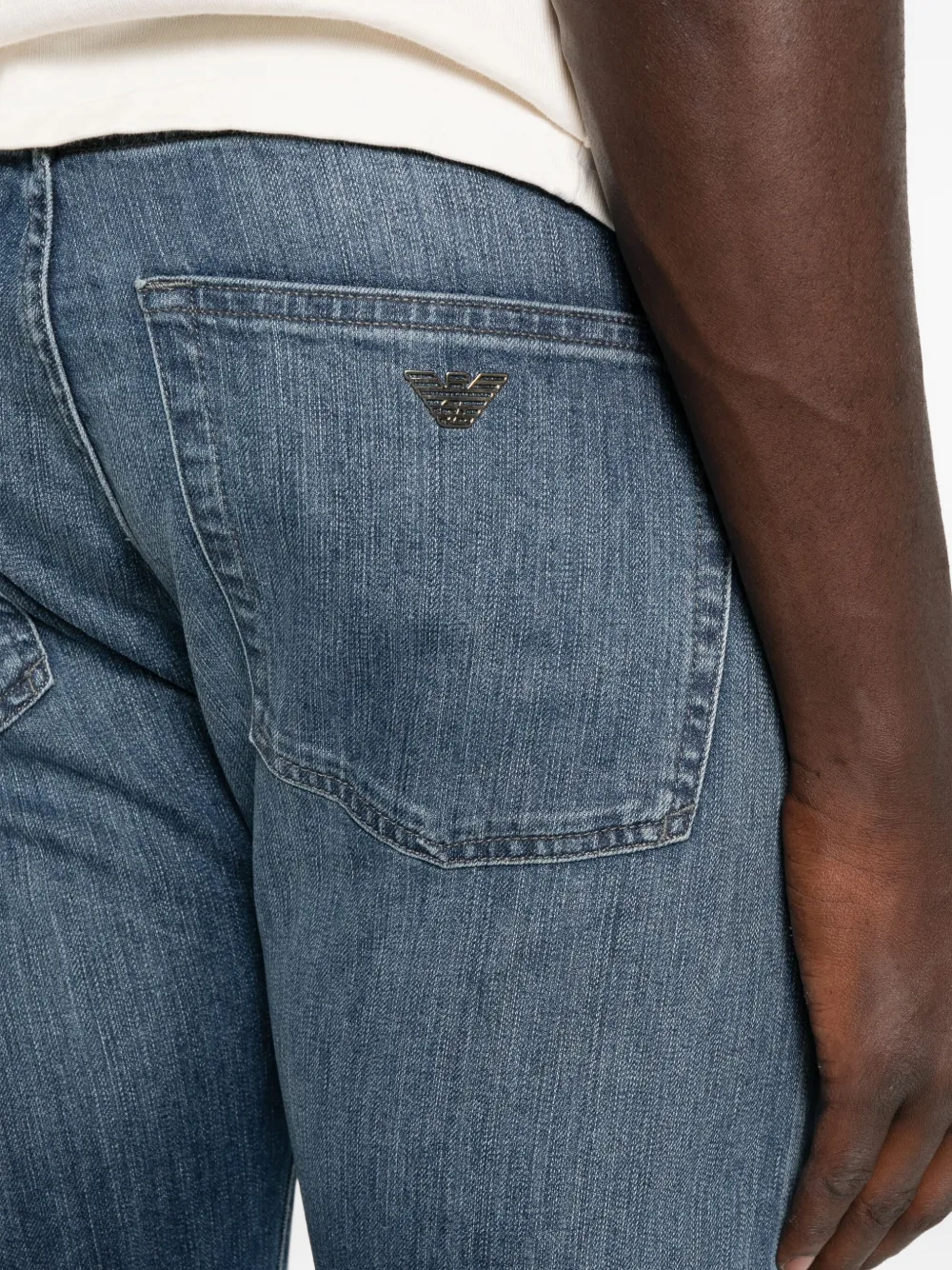 Emporio Armani Jeans met vijf zakken Blauw