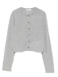 KHAITE button-front wool-blend cardigan - Grey