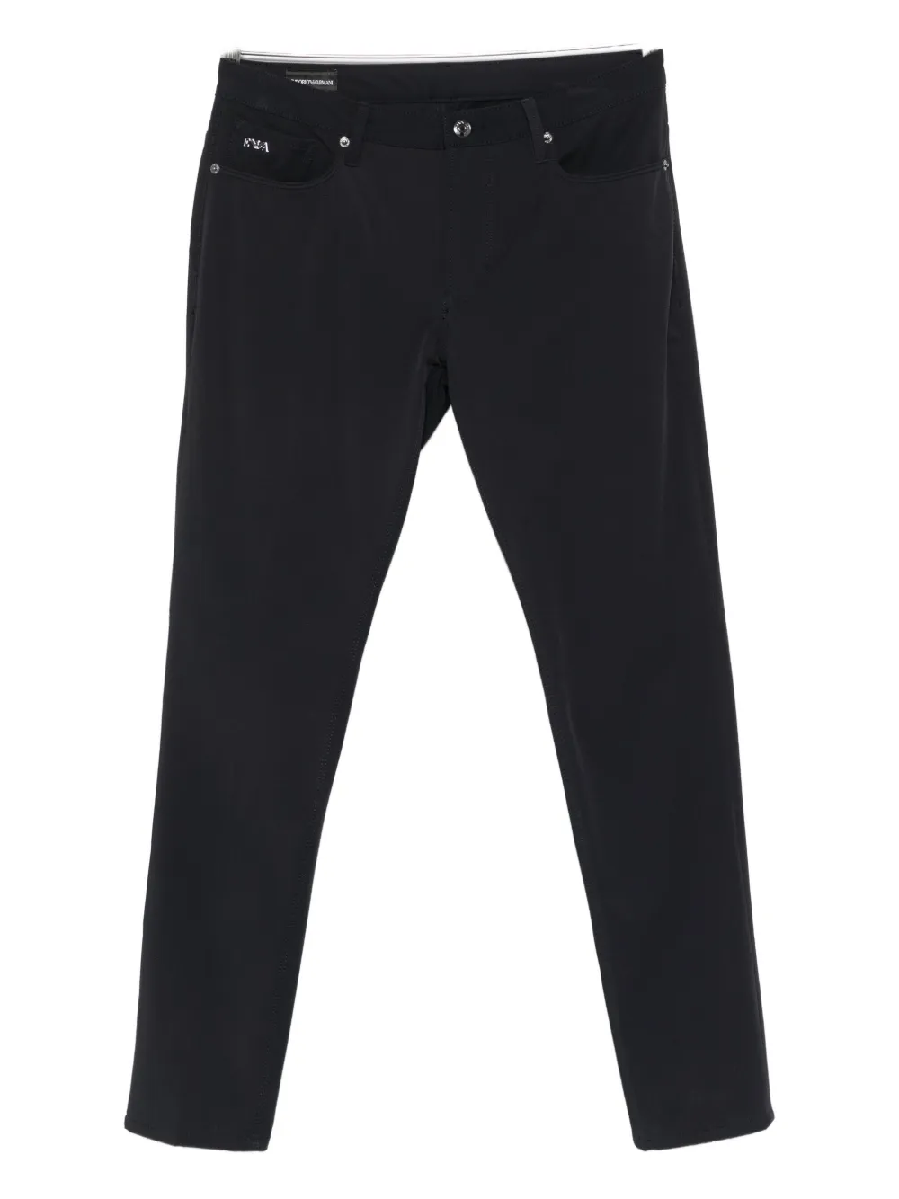 Emporio Armani Man Pants Black Size 31 Cotton, Elastane In Black