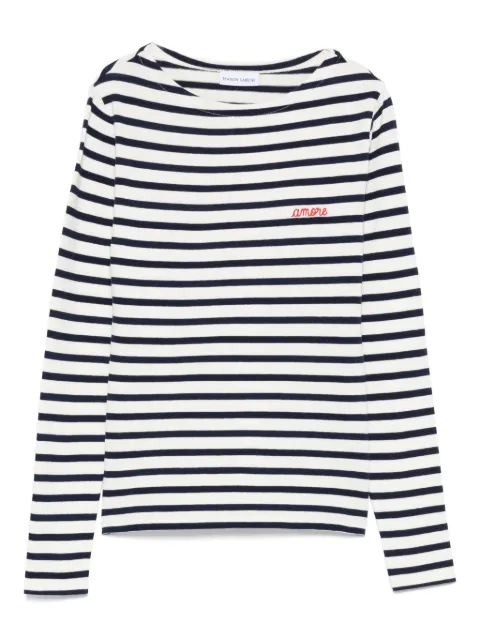 Maison Labiche Colombier stripe boat-neck T-shirt
