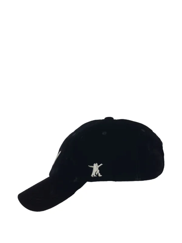 Open YY logo-detail Baseball Cap | Black | FARFETCH