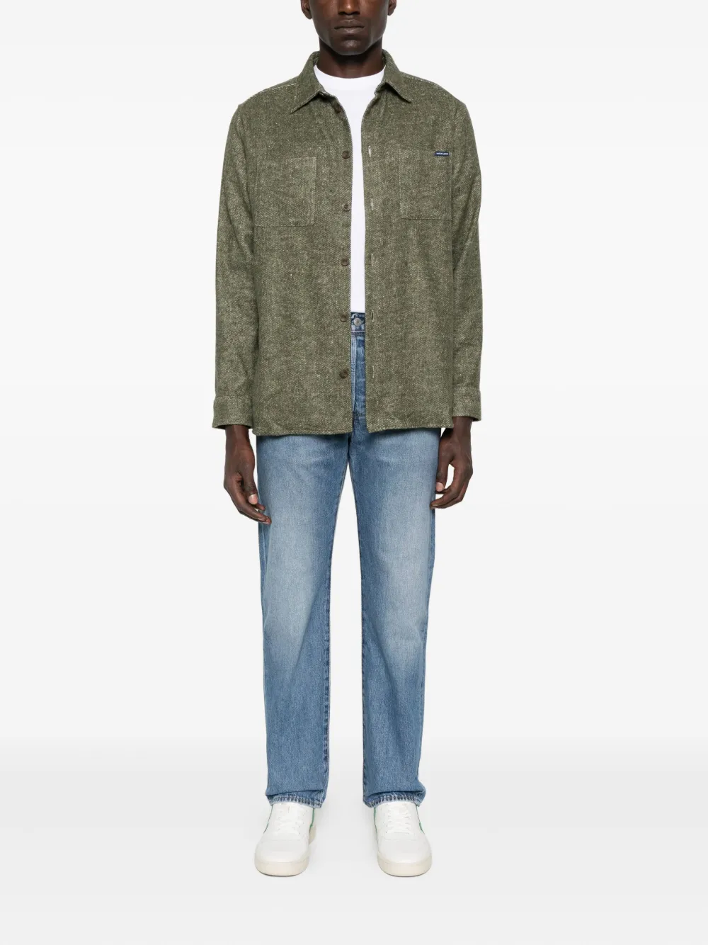 Maison Labiche Monge overhemd met zak - Groen