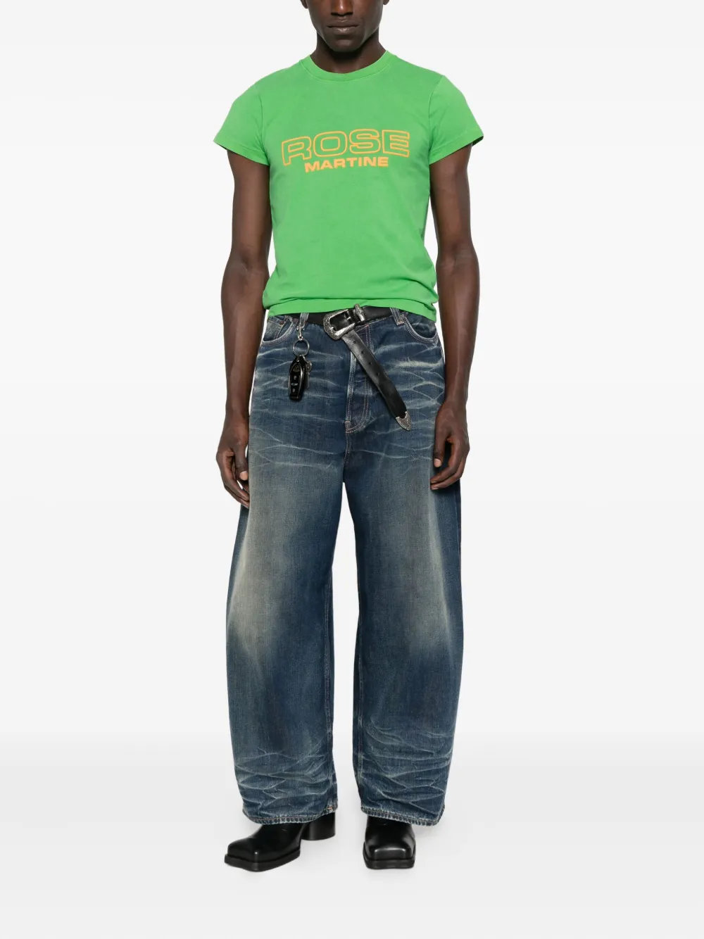 Martine Rose T-shirt met ronde hals Groen