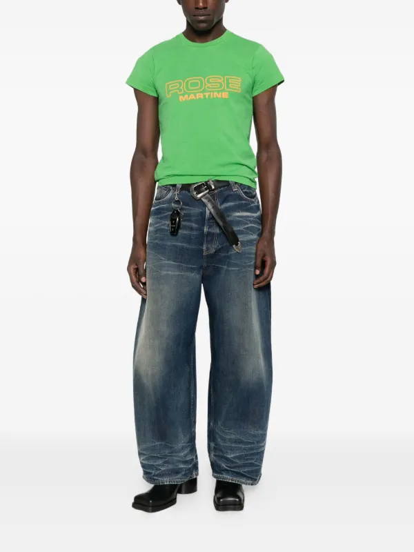 Martine Rose クルーネック Tシャツ | グリーン | FARFETCH JP