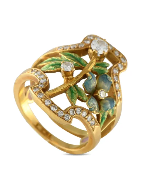 Masriera 18K yellow gold diamond ring