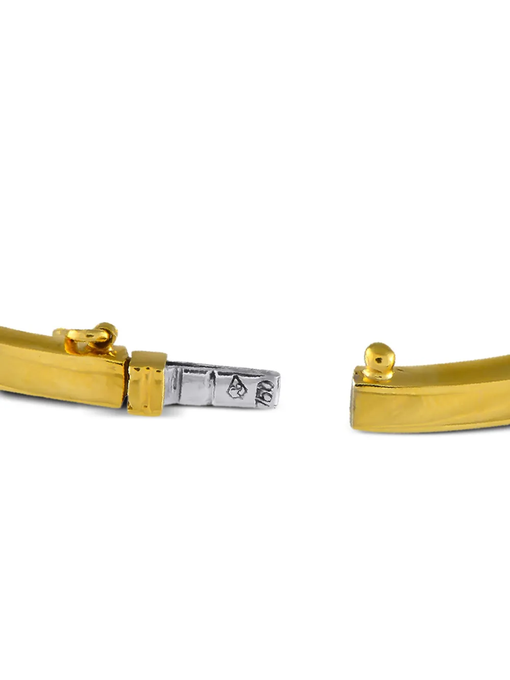 Pre-owned Mouawad 18k Yellow Gold Sapphire And Diamond Bracelet