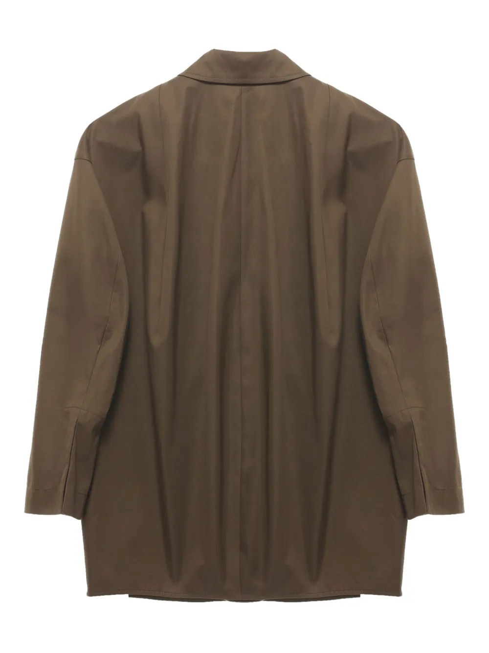 Carven Button-down Oversized Shirt In Brown