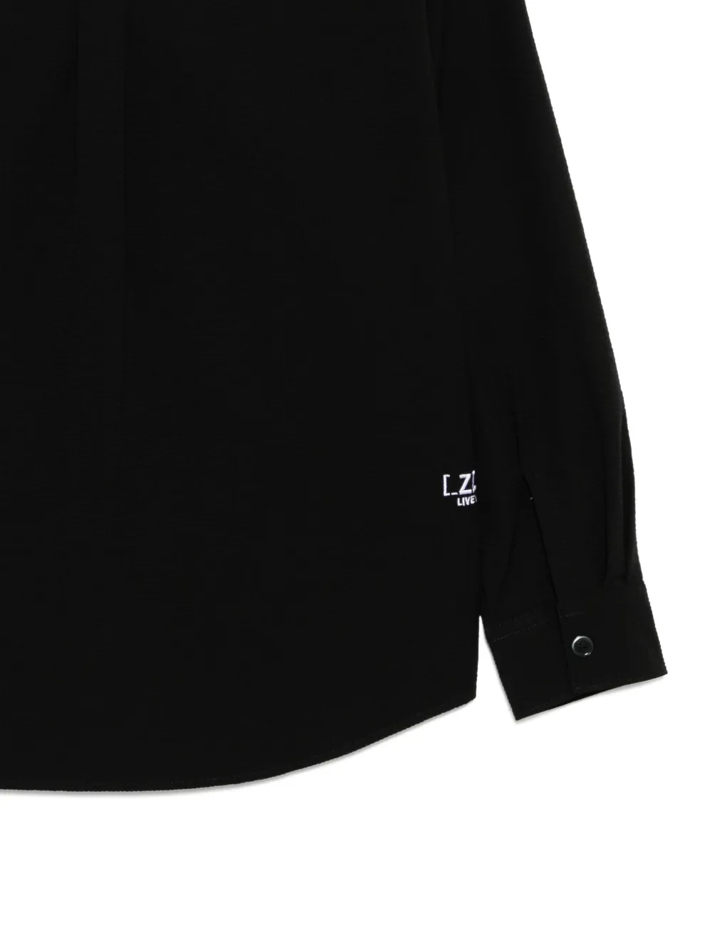 Izzue Long-sleeved Shirt In Black
