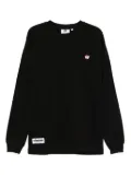 CHOCOOLATE bear-embroidered T-shirt - Black