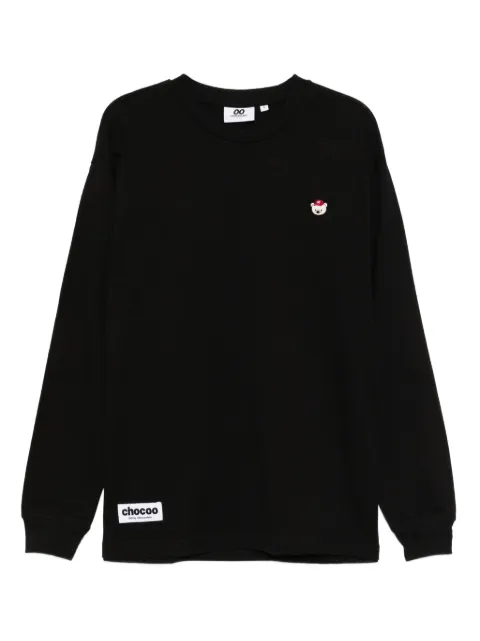 CHOCOOLATE bear-embroidered T-shirt