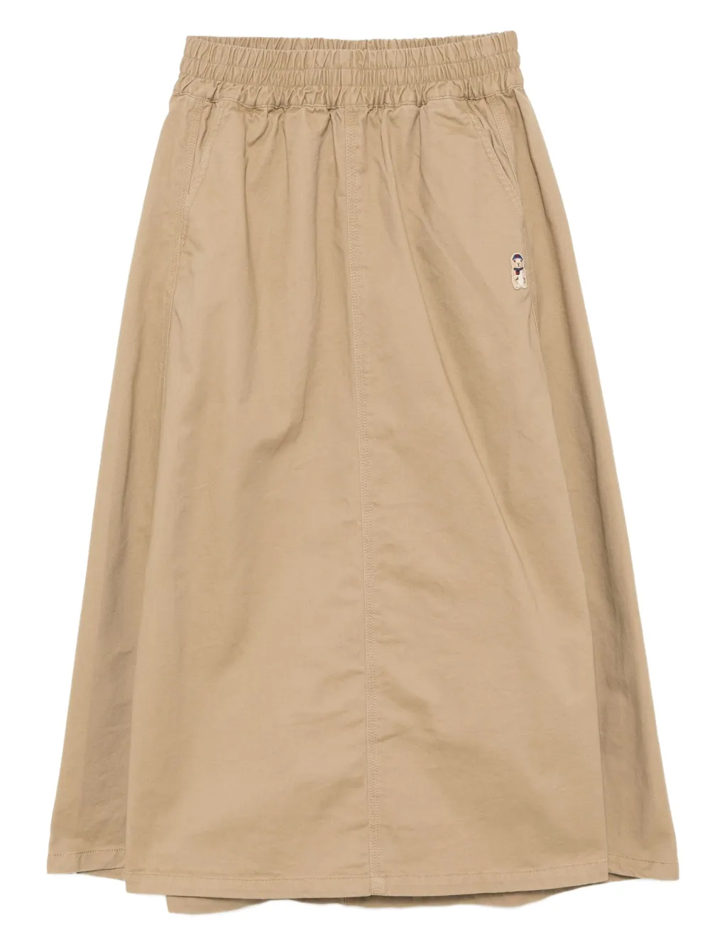 Chocoolate A-line Midi Skirt In Brown