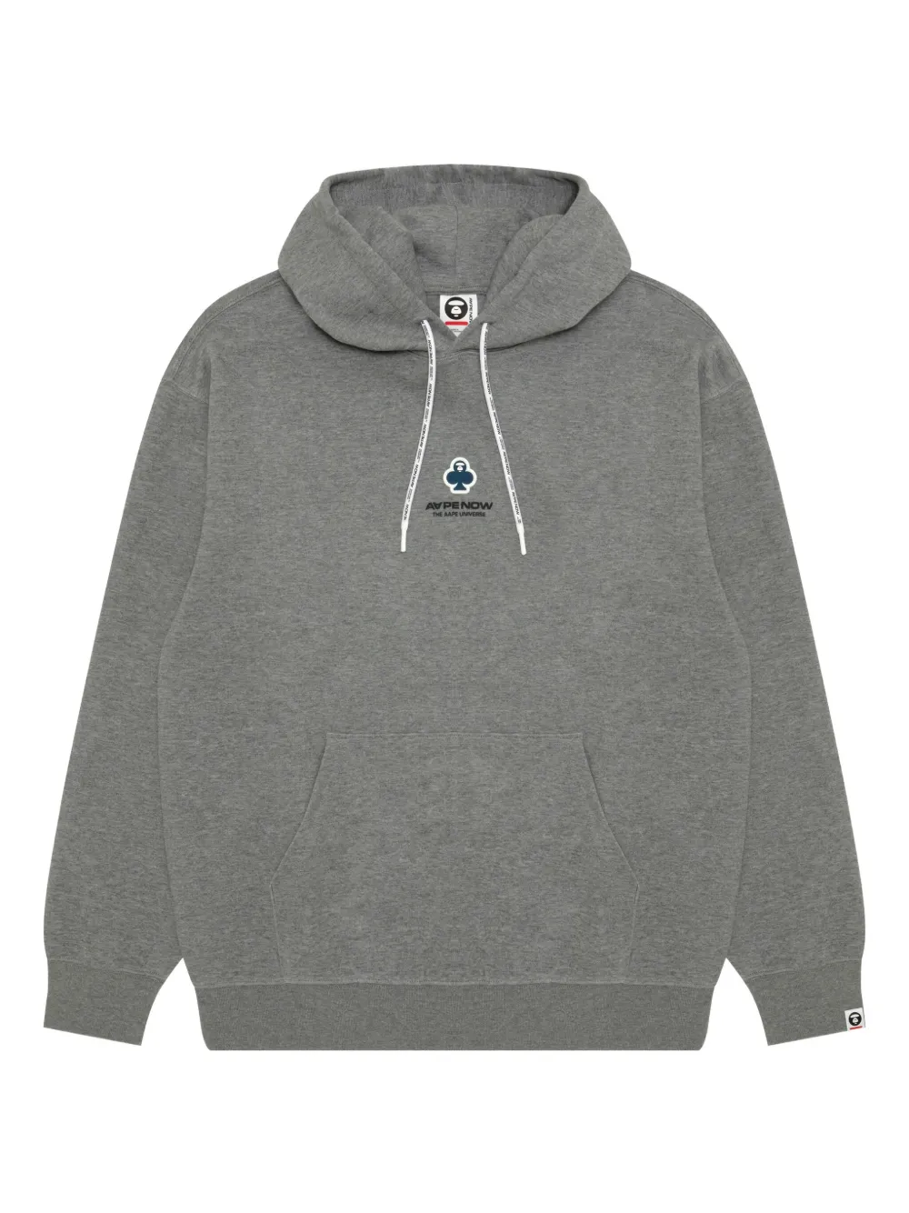 AAPE BY *A BATHING APE® logo-details hoodie - Grigio