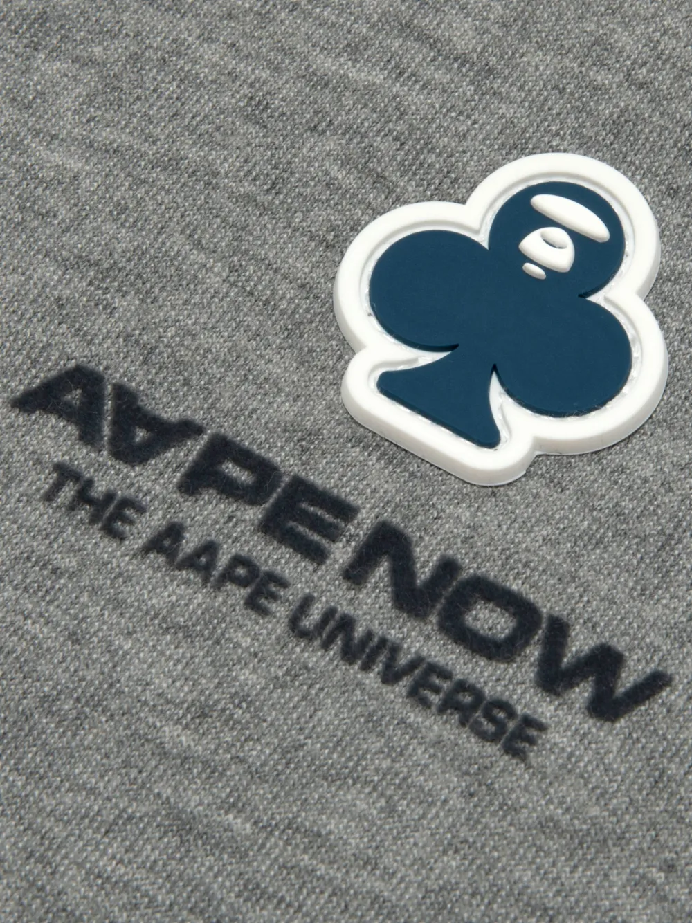 AAPE BY *A BATHING APE Hoodie met logodetail Grijs
