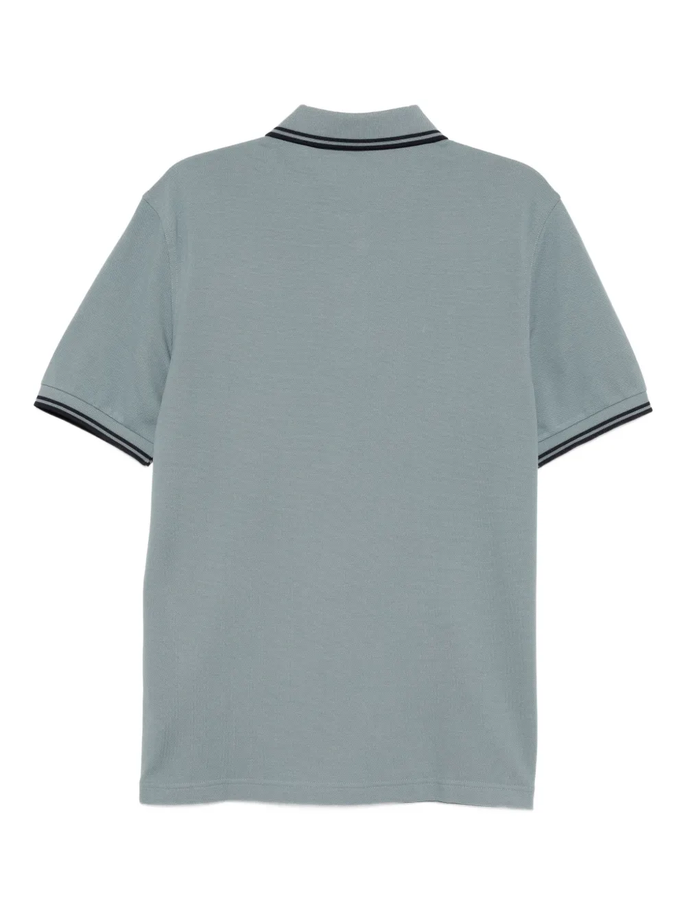 Fred Perry logo-embroidered polo shirt Blauw