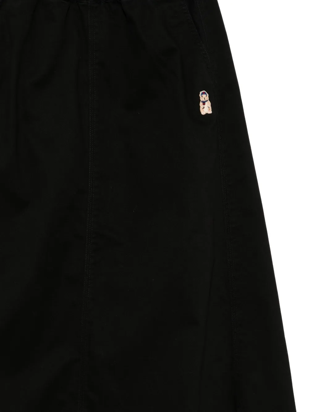 Chocoolate A-line Midi Skirt In Black