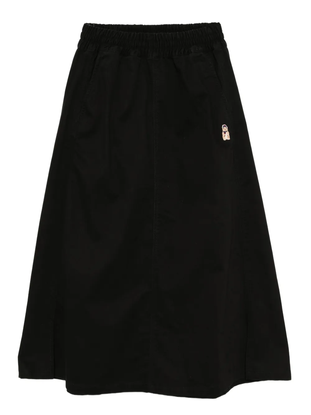 CHOCOOLATE a-line midi skirt | Black | Image 1