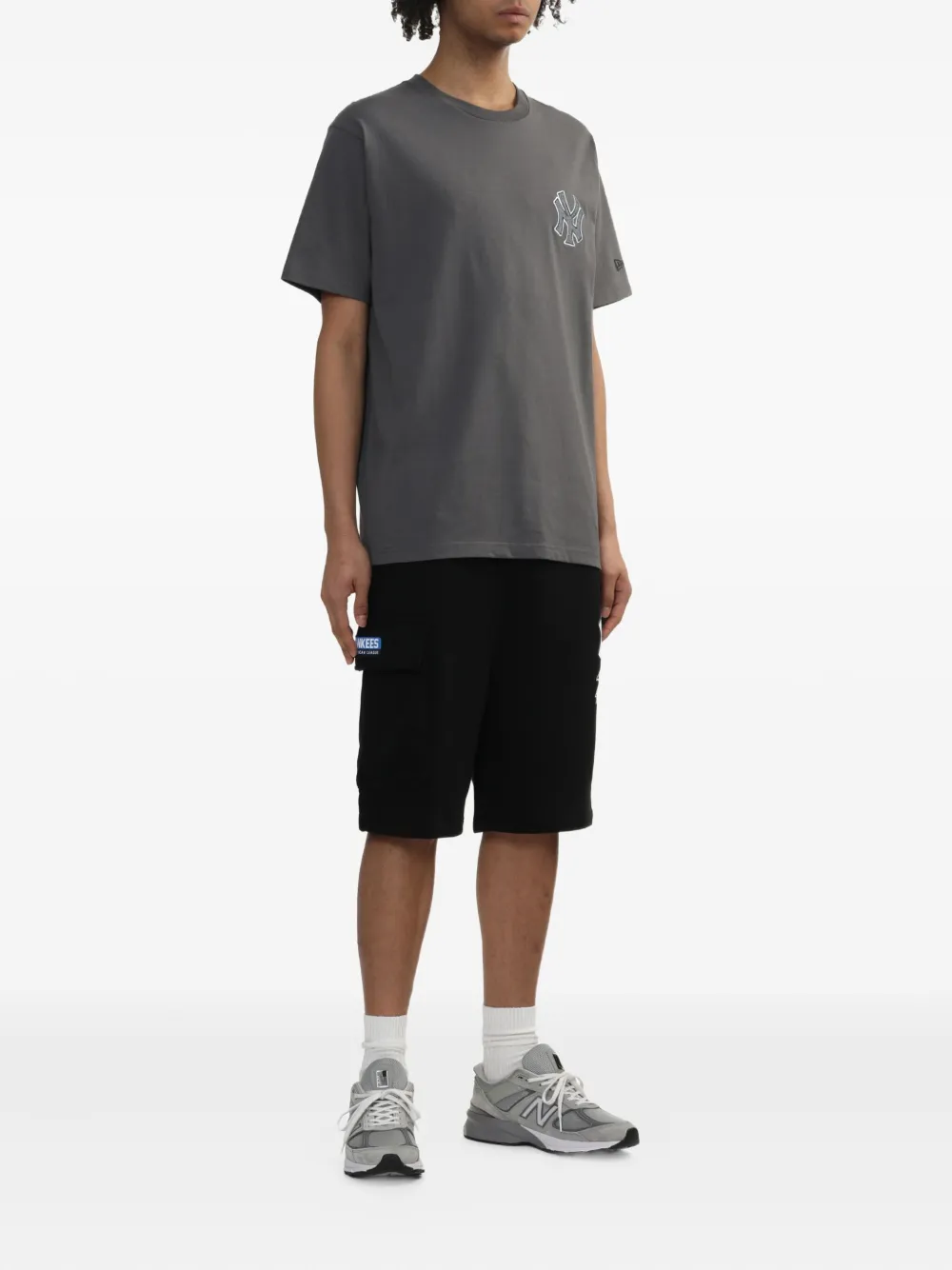 NEW ERA CAP Yankees-logo cargo shorts - Zwart