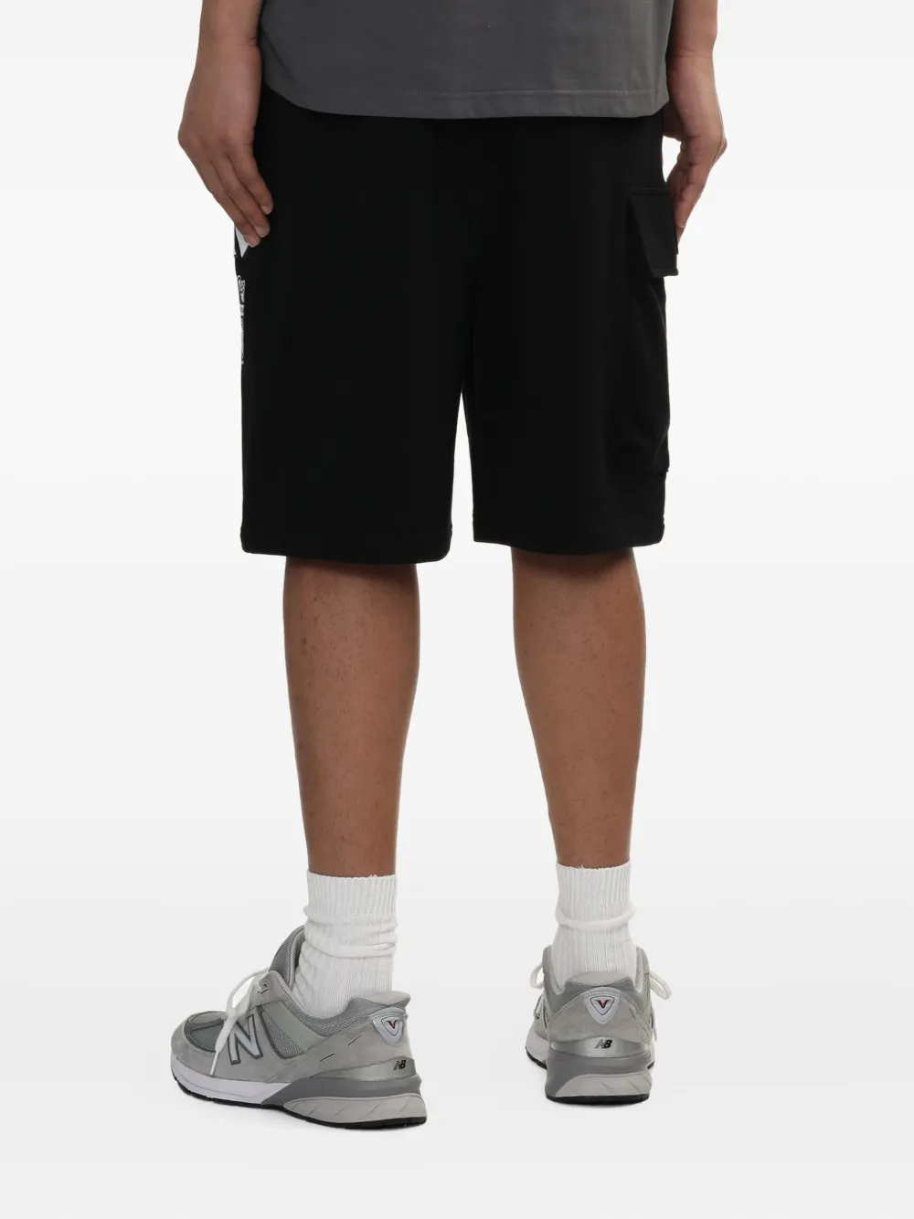 NEW ERA CAP Cargo shorts met Yankees-logo Zwart