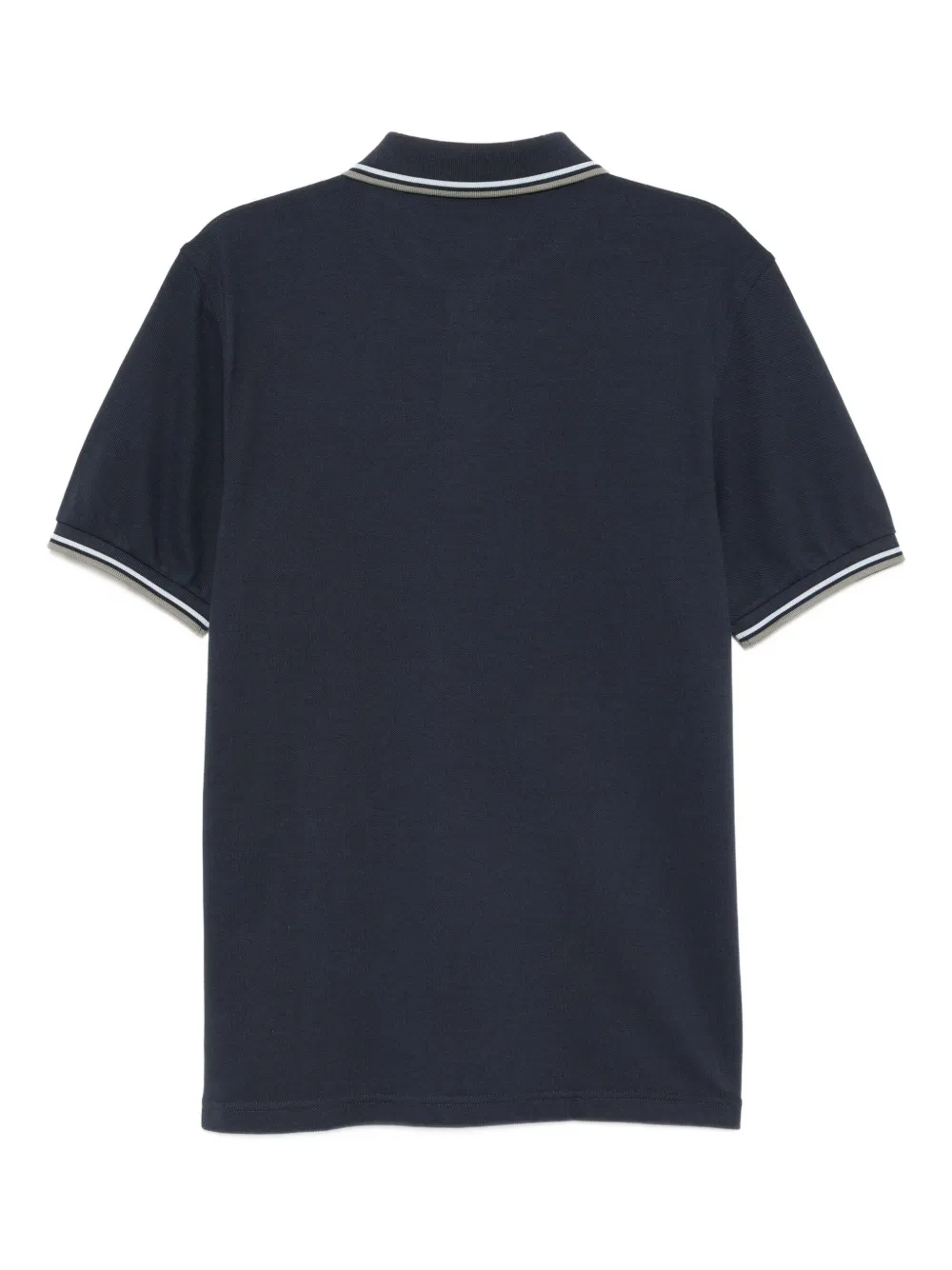 Fred Perry logo-embroidered polo shirt Blauw