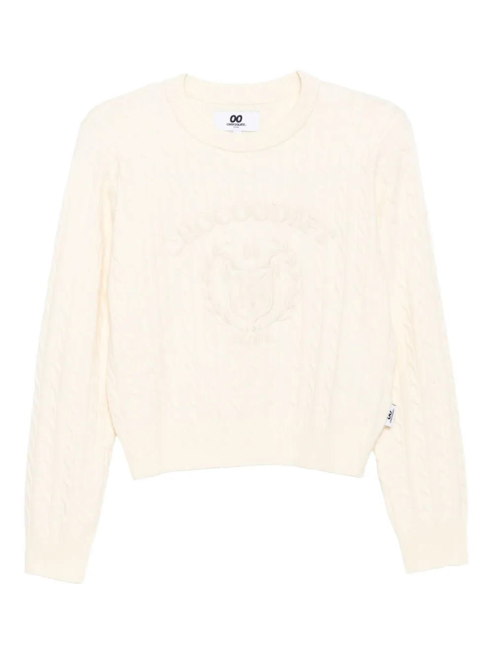 Chocoolate Logo-embroidered Jumper In Neutral