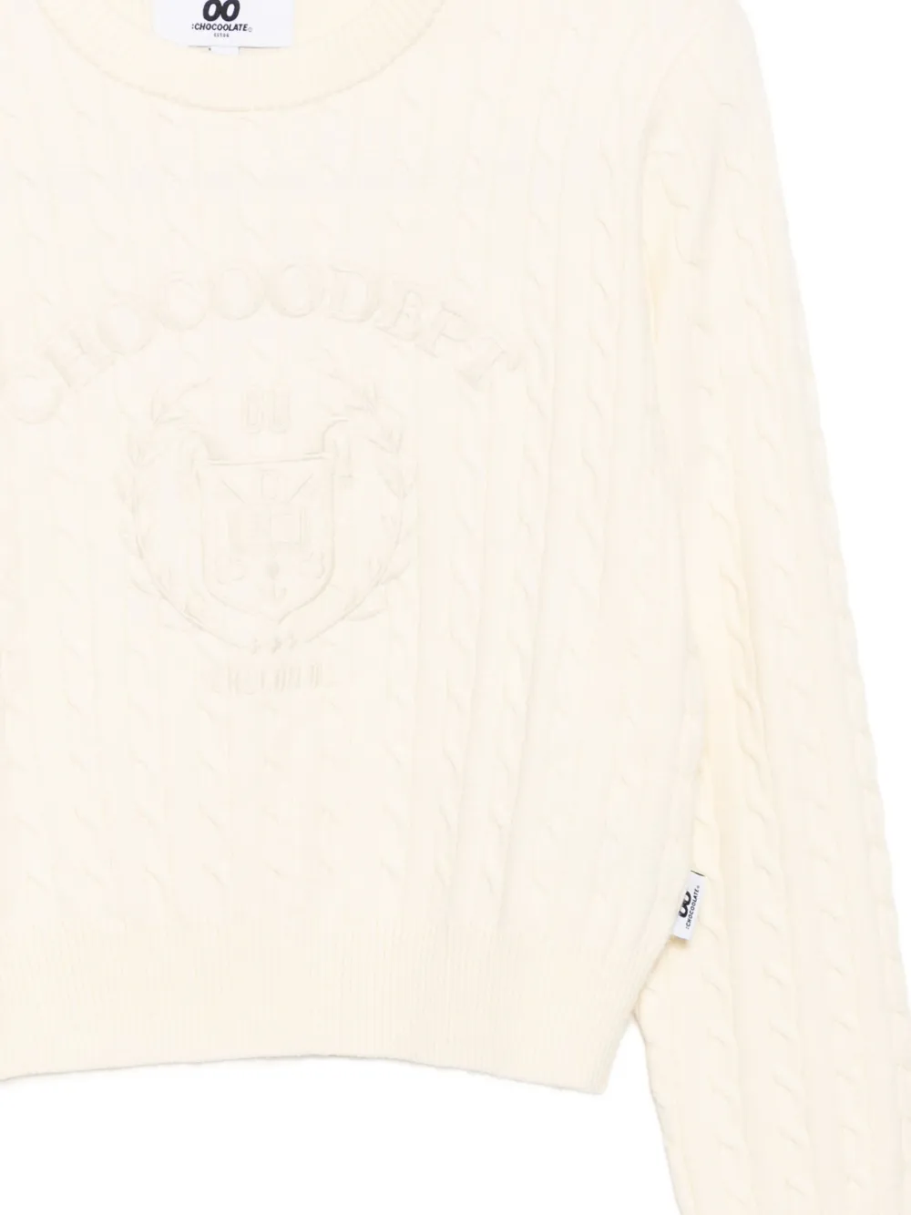 Chocoolate Logo-embroidered Jumper In Neutral