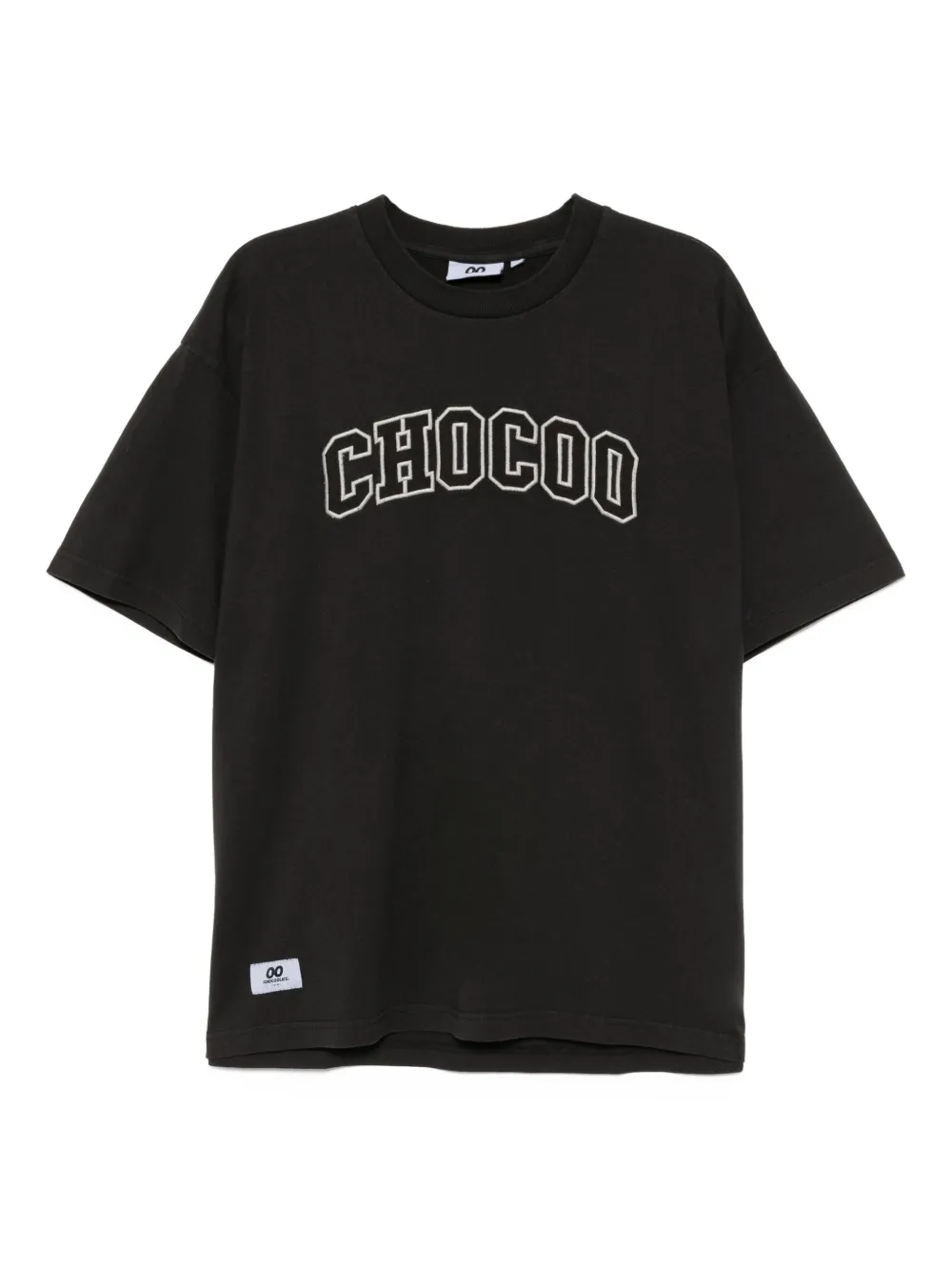 CHOCOOLATE logo-embroidered T-shirt Zwart