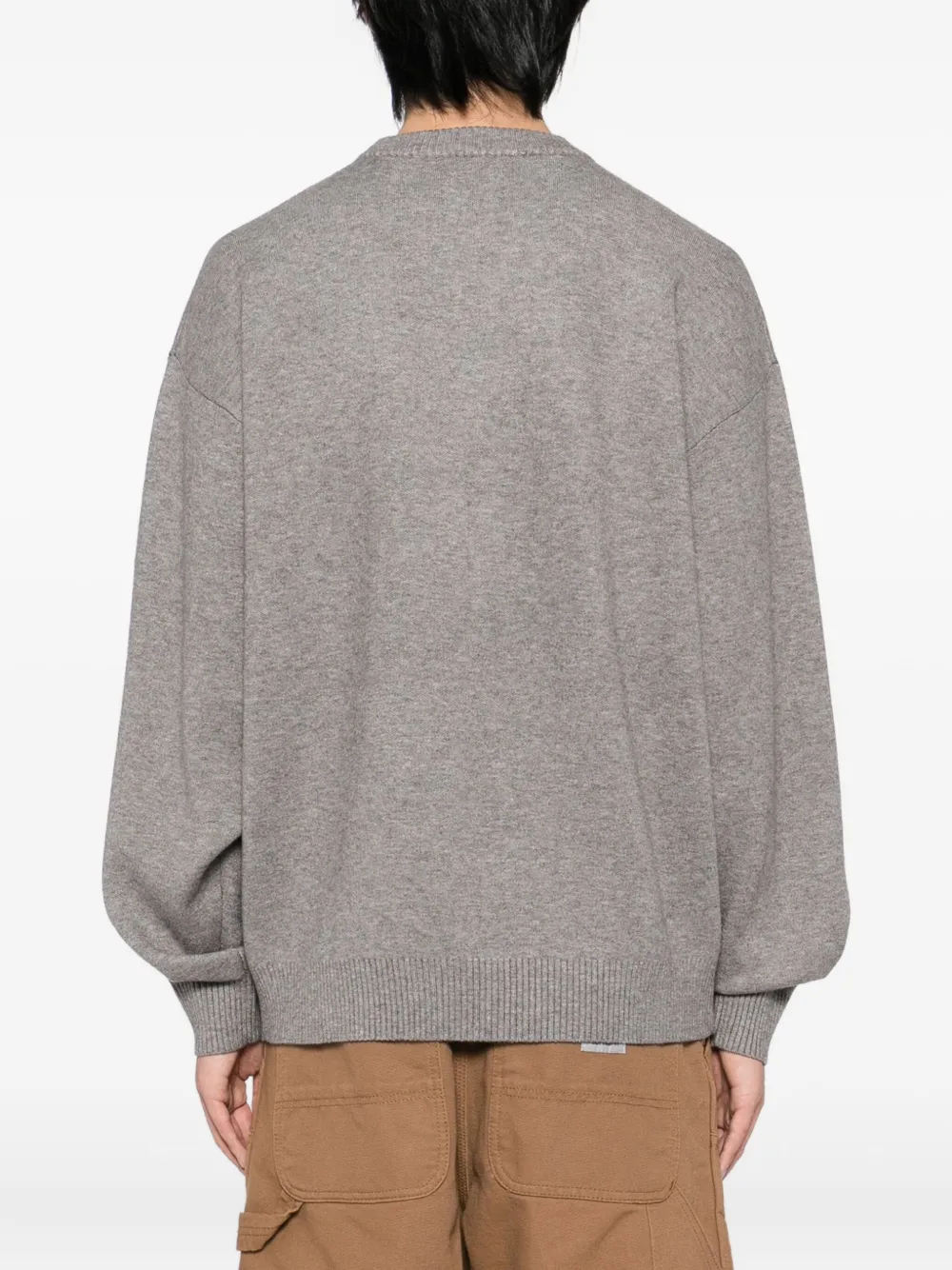 Izzue Logo-print Jumper In Gray