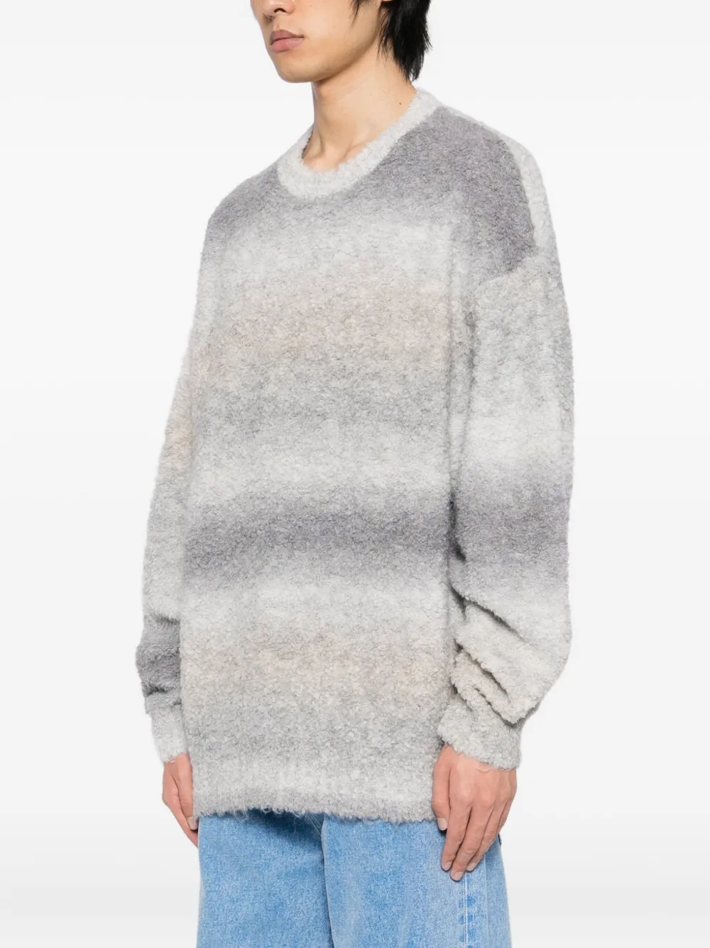 Izzue Gradient-dyed Jumper In Gray
