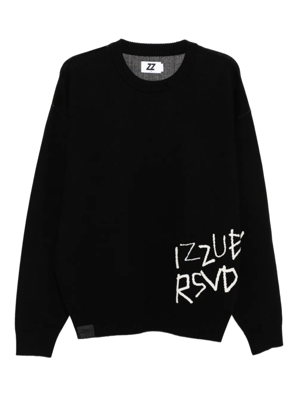 izzue logo-print jumper | Black | Image 1