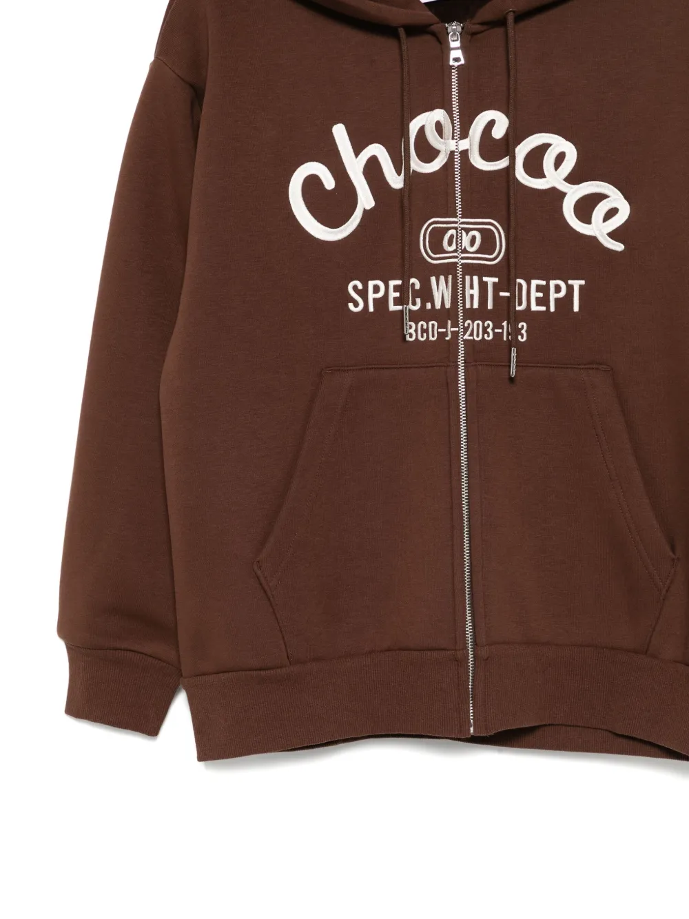 CHOCOOLATE Hoodie met geborduurd logo Bruin