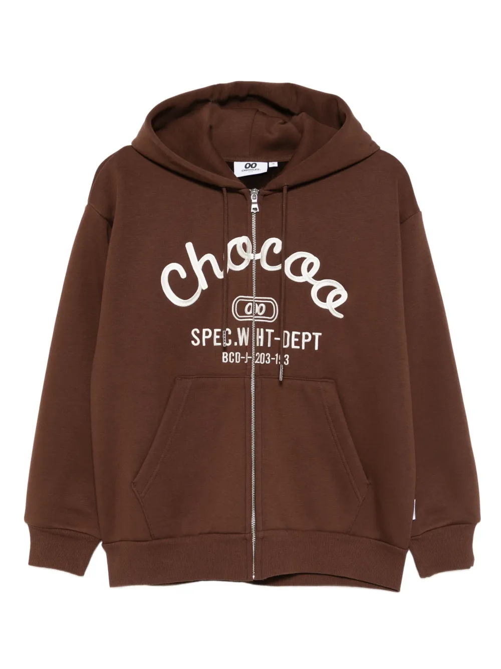 CHOCOOLATE logo-embroidered hoodie | Brown | Image 1