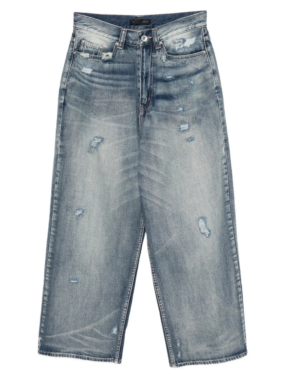 FIVE CM distressed wide-leg jeans | Blue | Image 1
