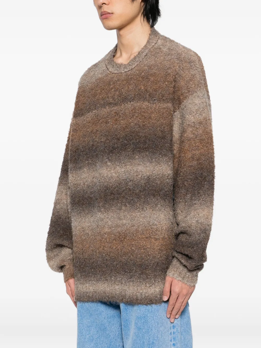 Izzue Gradient-dyed Jumper In Brown