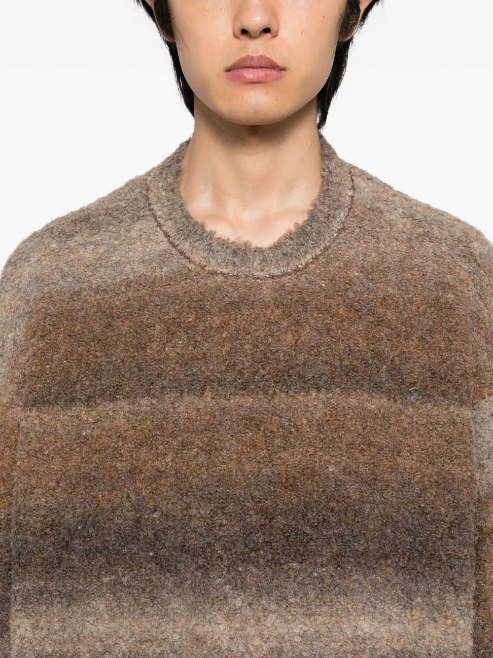 Izzue Gradient-dyed Jumper In Brown