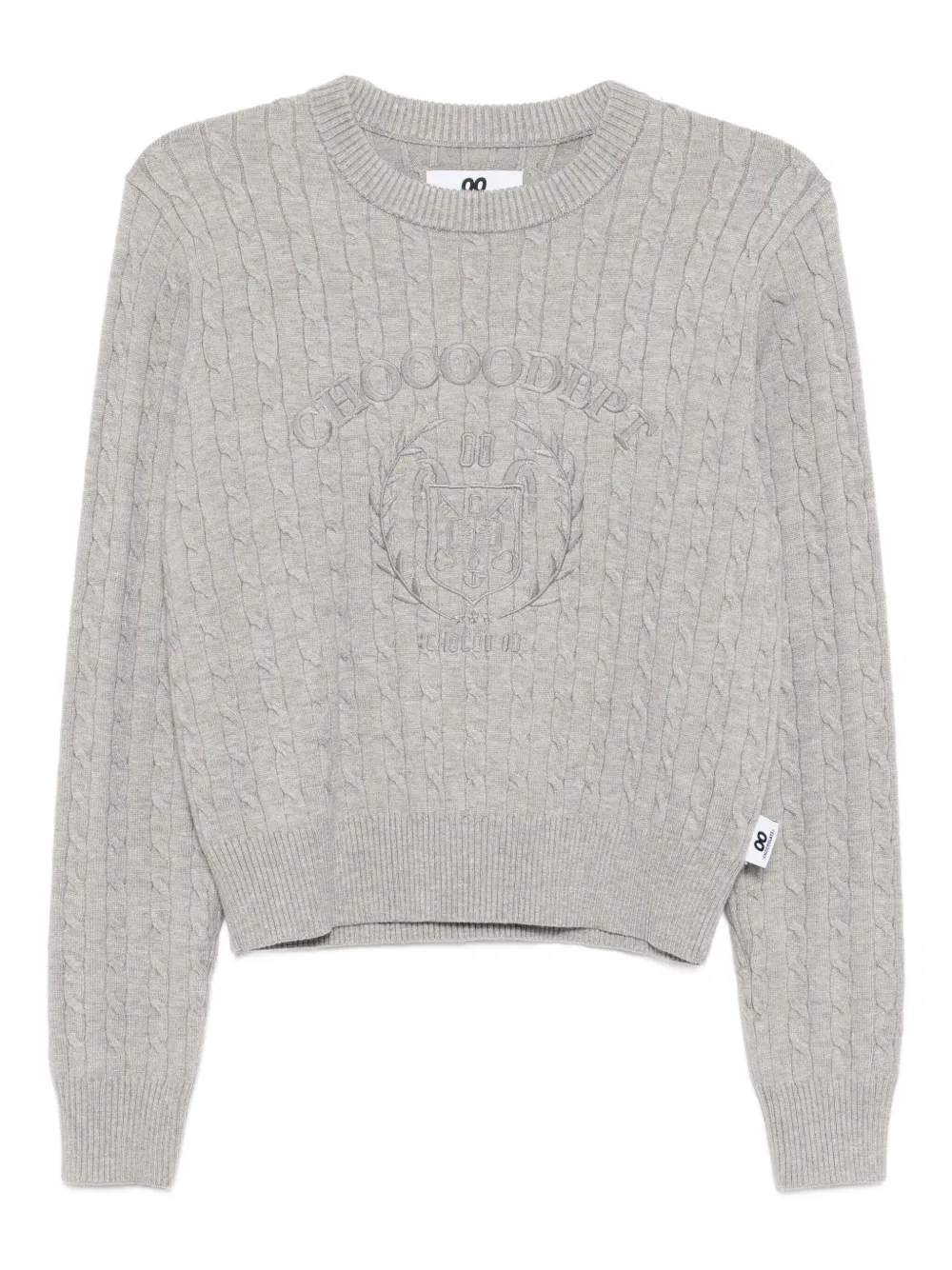 CHOCOOLATE logo-embroidered jumper | Grey | Image 1